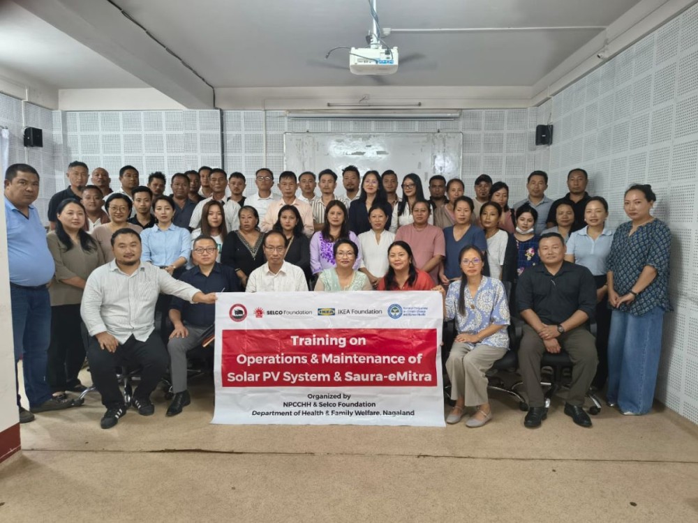 Mokokchung district trainees with facilitators and officials.